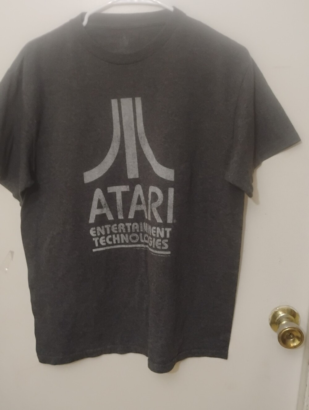 Men's Atari Graphic Tee in Charcoal Gray